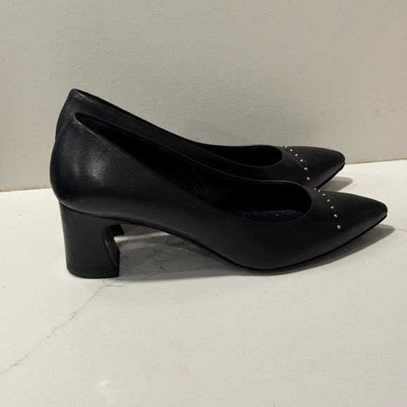 AGL Black Heels Sleek Minimalist Design - Picture 6 of 16